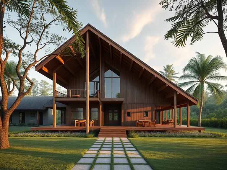 Inspirasi Dekorasi Rumah Kayu Kampung
