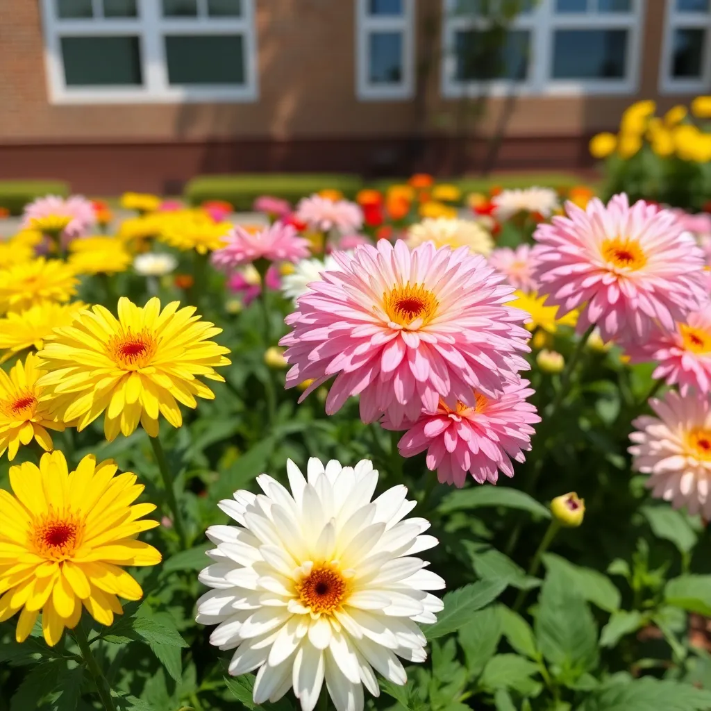 bunga yang cocok untuk taman sekolah