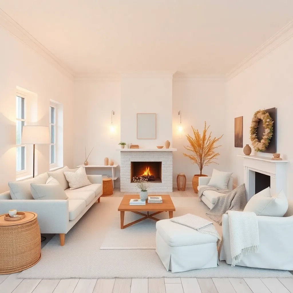 Dekorasi Ruang Tamu Warna Putih