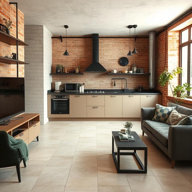 Warna dan Motif Keramik untuk Rumah Bergaya Industrial Minimalis