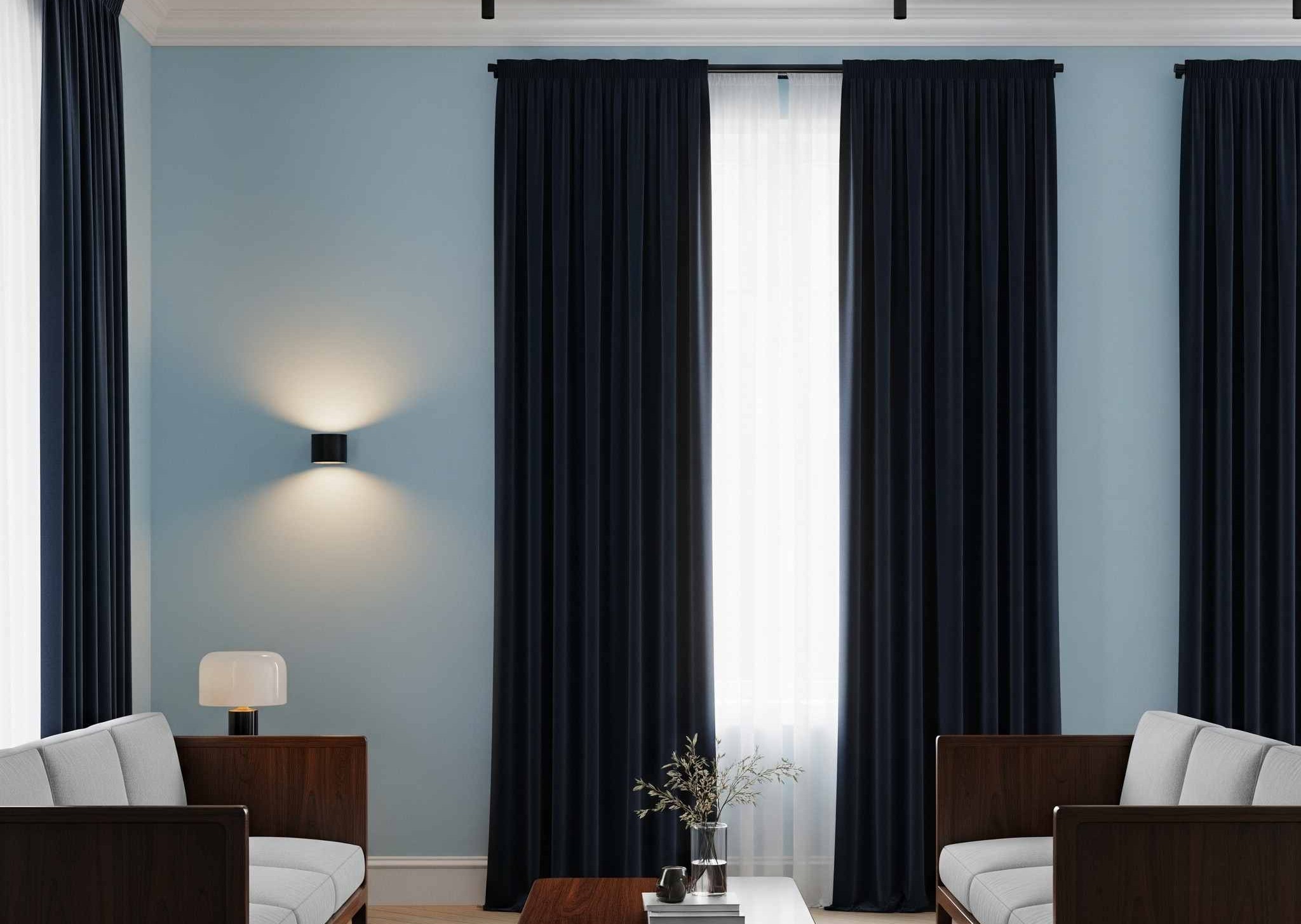 Warna Gorden yang Cocok untuk Cat Warna Biru