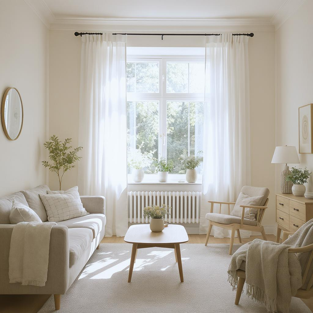 Warna Gorden yang Cocok untuk Cat Rumah Warna Cream