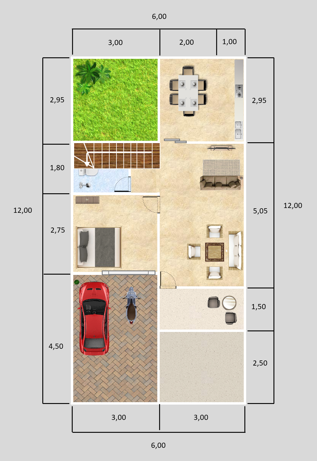 Rumah Hunian 2 Lantai tipe 64 1